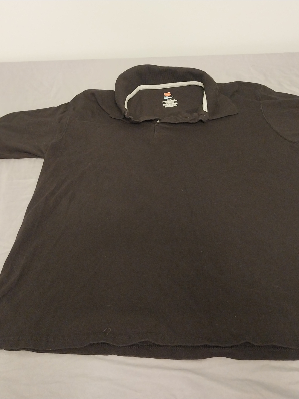 Hanes X-Temp Polo Shirt Large Black. #0118